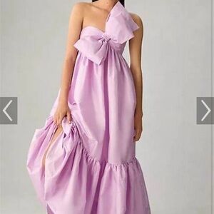 Anthropologie ATSU Bow Dress, Lilac, Size M